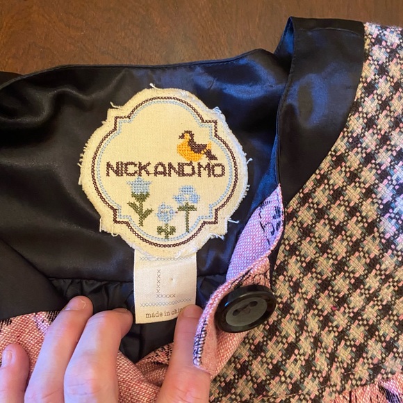 Anthropologie Nick and Mo capped sleeves swing coat size Large - Picture 3 of 6